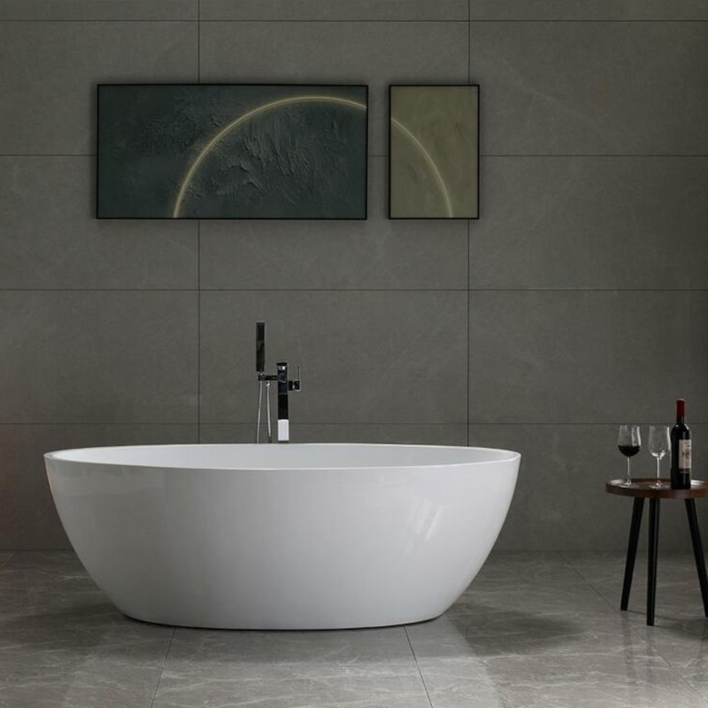 Freistehende Badewanne CORYN 165x90 cm