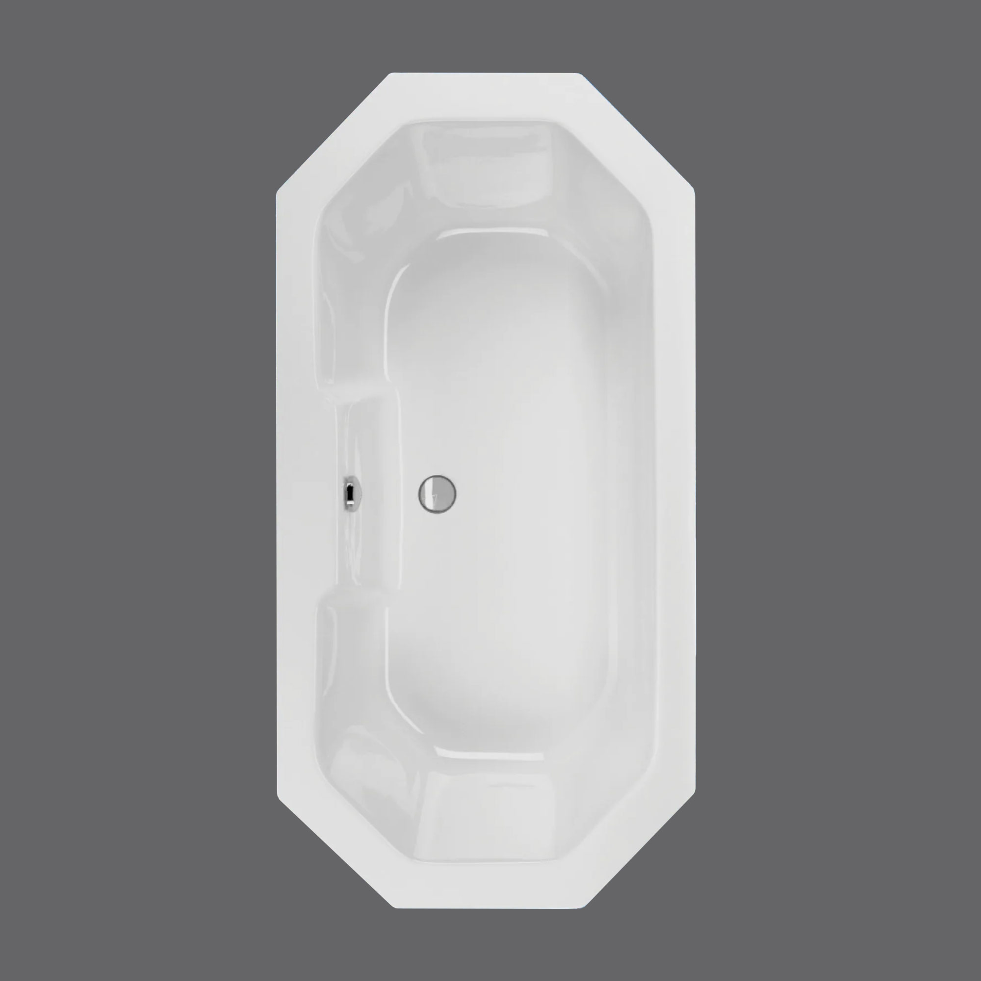 8-Eck-Badewanne DUBLIN 175x80 und 180x90 cm